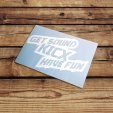 Наклейка белая Kicx Get Sound