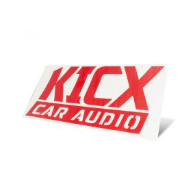 Наклейка Kicx CarAudio Red