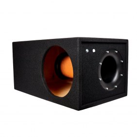 Короб для сабвуфера 12" ФИ 70 литров. B12-1.F18-1.C-BK.V.T-BK