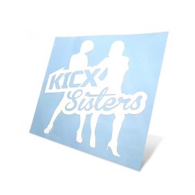 Наклейка Kicx Sisters белая